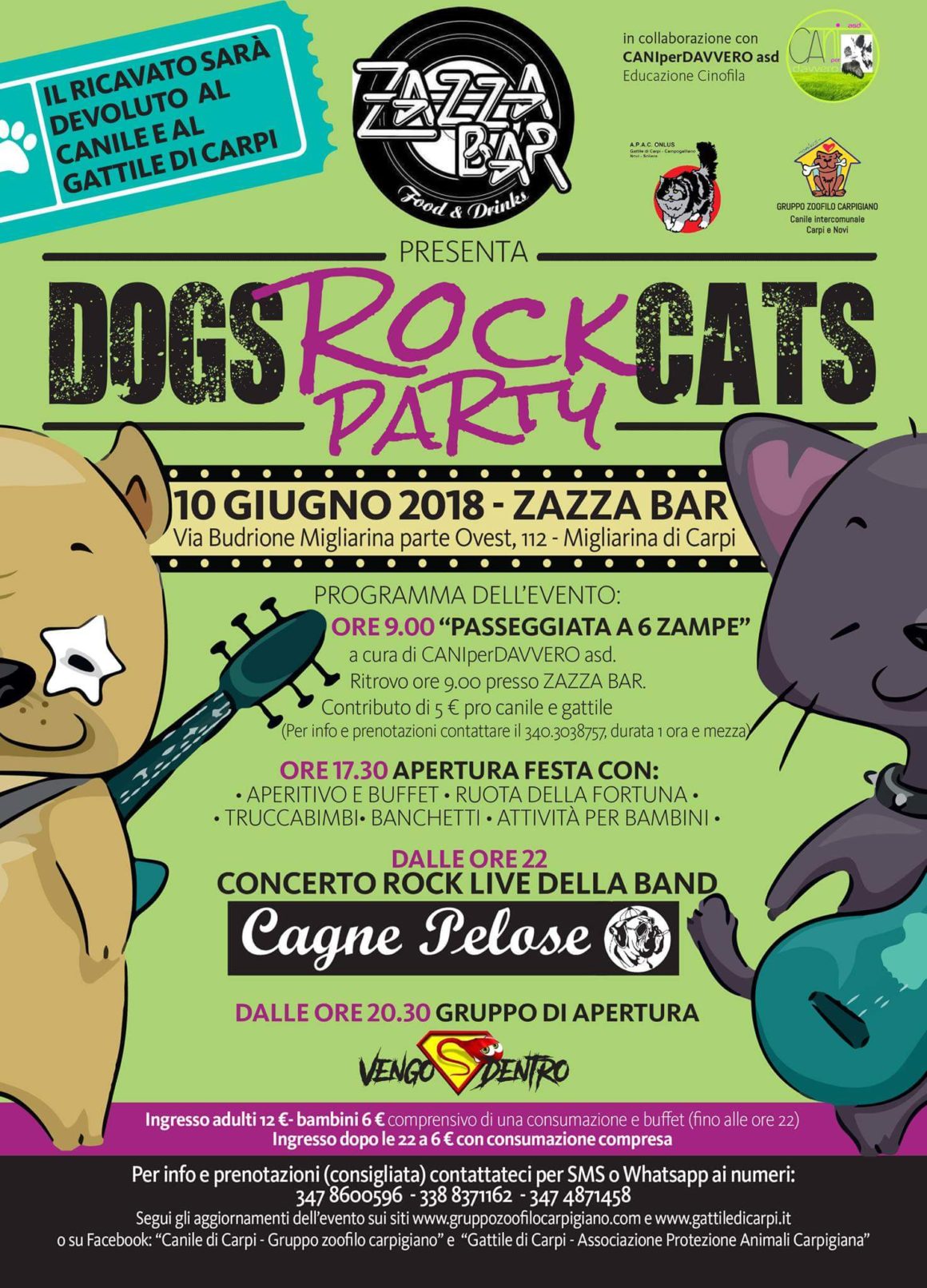 🤘🐶🎶DOGS & CATS ROCK PARTY🎶🐱🤘